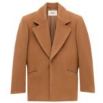 SAINT LAURENT SHORT COAT IN WOOL