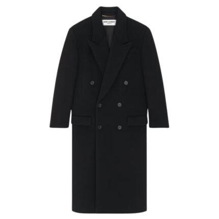 SAINT LAURENT LONG COAT IN WOOL