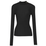 SAINT LAURENT RIBBED SWEATER CASSANDRE IN SILK