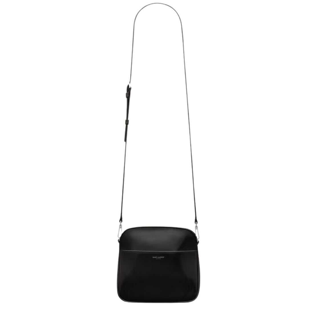 1 SAINT LAURENT PARIS MINI CAMERA BAG IN BRUSHED LEATHER