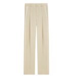 SAINT LAURENT HIGH WAISTED PANTS IN LIGHT WOOL