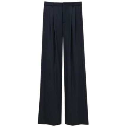 SAINT LAURENT WIDE-LEG PANTS IN WOOL