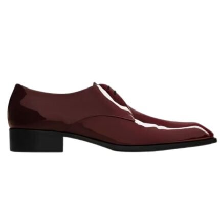 SAINT LAURENT JEAN DERBIES IN PATENT LEATHER