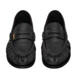 SAINT LAURENT LE LOAFER SUPPLE IN SHINY CREASED LEATHER