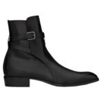 SAINT LAURENT WYATT JODHPUR BOOTS IN SMOOTH LEATHER