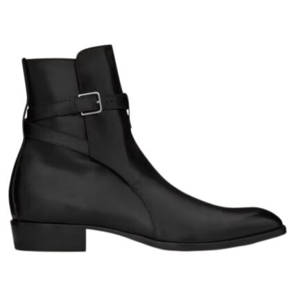 SAINT LAURENT WYATT JODHPUR BOOTS IN SMOOTH LEATHER