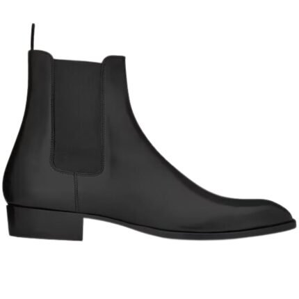 SAINT LAURENT WYATT CHELSEA BOOTS IN SMOOTH LEATHER