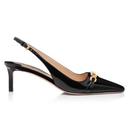 TOM FORD PATENT LEATHER WHITNEY SLINGBACK IVORY