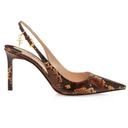 TOM FORD SNAKESKIN ANGELINA SLINGBACK