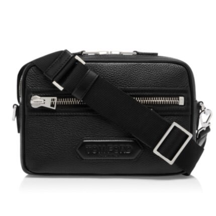 TOM FORD GRAIN LEATHER TRAVELLER SMALL MESSENGER