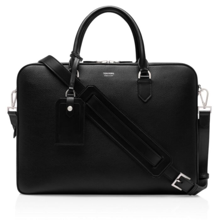 TOM FORD GRAIN LEATHER ELLIOT BRIEFCASE