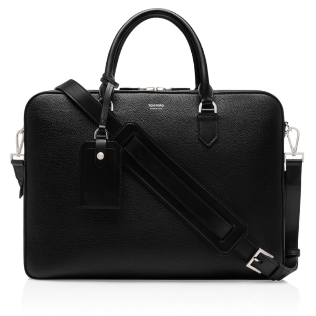 1 TOM FORD GRAIN LEATHER ELLIOT BRIEFCASE