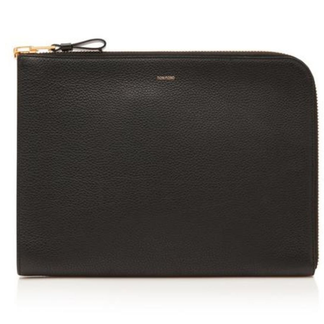 1 TOM FORD SOFT GRAIN LEATHER ZIP PORTFOLIO