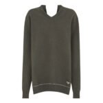 FENDI SWEATER DARK GREEN CASHMERE PULLOVER