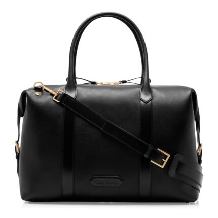 TOM FORD SMOOTH LEATHER SIDE BUCKLE HOLDALL