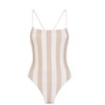 FENDI SWIMSUIT BEIGE LYCRA REVERSIBLE