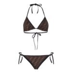 FENDI BROWN LYCRA BIKINI