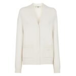 FENDI WHITE CASHMERE CARDIGAN