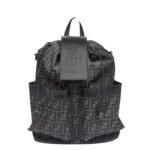FENDI STRIKE MEDIUM FF JACQUARD FABRIC BACKPACK
