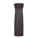 FENDI DRESS DARK PURPLE LEATHER