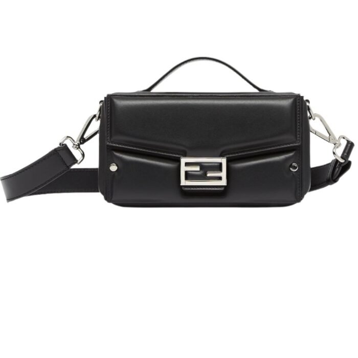 FENDI SOFT TRUNK BAGUETTE PADDED NAPPA LEATHER BAG