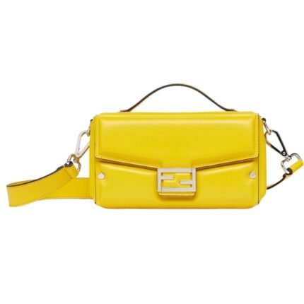 FENDI SOFT TRUNK BAGUETTE PADDED NAPPA LEATHER BAG