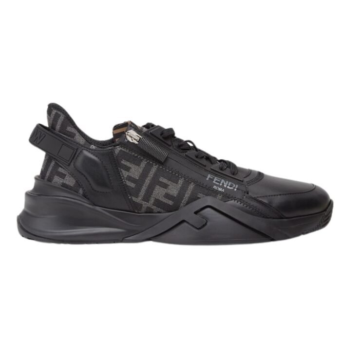 FENDI FLOW SNEAKERS LEATHER LOW-TOPS