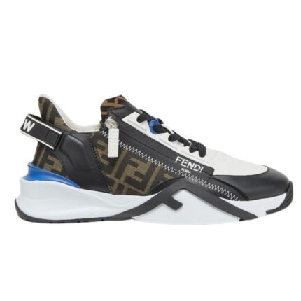 FENDI FLOW SNEAKERS LEATHER LOW-TOPS