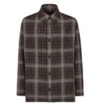 FENDI BLOUSON BROWN FENDI TARTAN GO TO JACKET