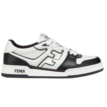 FENDI MATCH SNEAKERS LEATHER LOW-TOPS