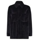 FENDI NAVY BLUE MINK BLOUSON