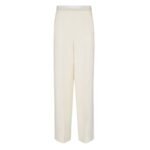 FENDI PANTS WHITE WOOL AND SILK