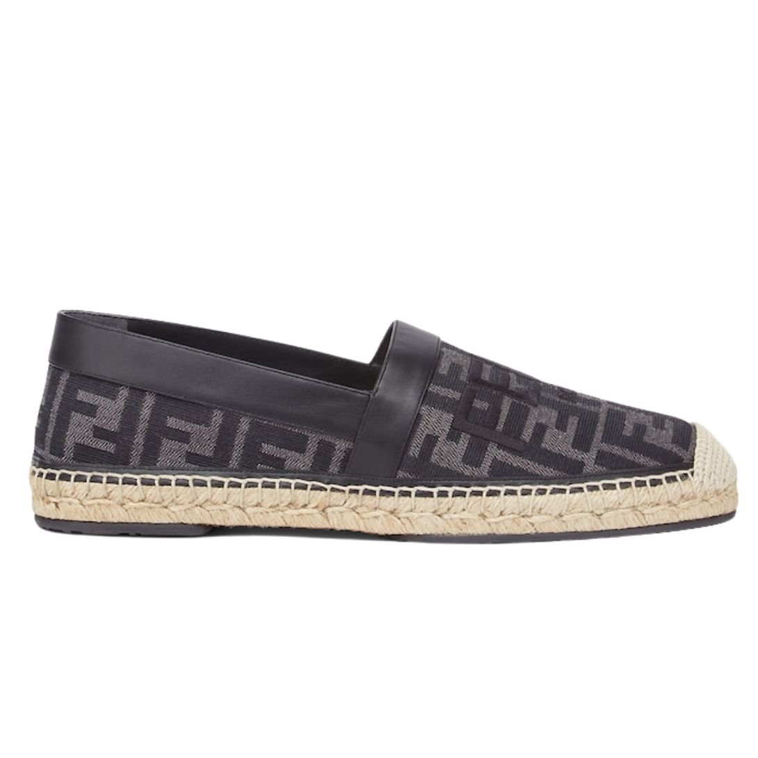 1 FENDI FF JACQUARD FABRIC ESPADRILLES