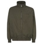 FENDI GREEN FF NYLON BOMBER JACKET