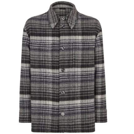 FENDI BLOUSON GRAY FLANNEL GO TO JACKET