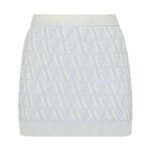 FENDI FF CASHMERE AND WOOL MINI SKIRT