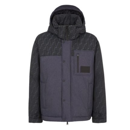 FENDI SKI BLUE FF JACQUARD JACKET