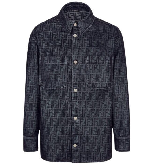 FENDI BLUE FF JEANS JACKET
