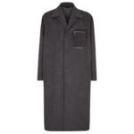 FENDI GRAY CASHMERE COAT