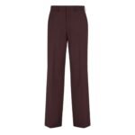 FENDI BURGUNDY WOOL PANTS