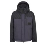 FENDI BLOUSON BLACK LEATHER PLEATED BOMBER JACKET