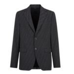 FENDI JACKET FF JACQUARD FABRIC BLAZER