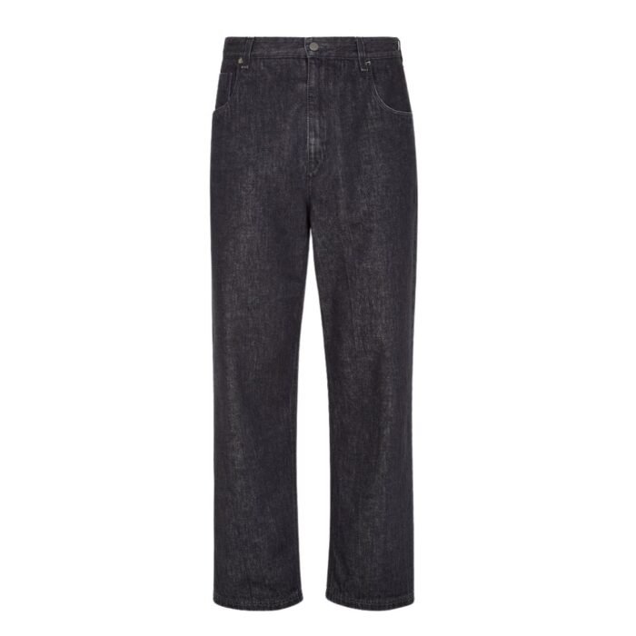 FENDI LONG JEANS BLACK DENIM PANTS