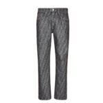 FENDI LONG JEANS GRAY FF JEANS