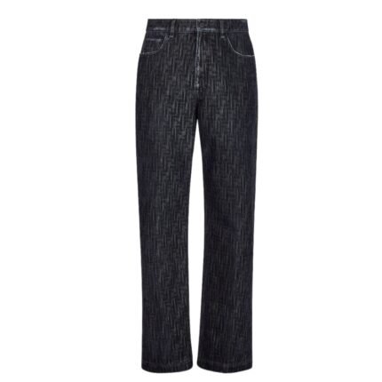 FENDI BLUE DENIM PANTS