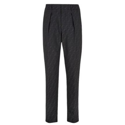 FENDI BLACK FABRIC PANTS