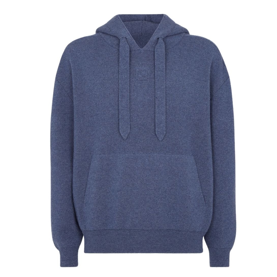 1 FENDI BLUE WOOL SWEATSHIRT
