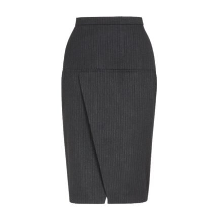 FENDI PINSTRIPED WOOL SKIRT