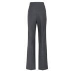 FENDI BLACK PINSTRIPED WOOL PANTS