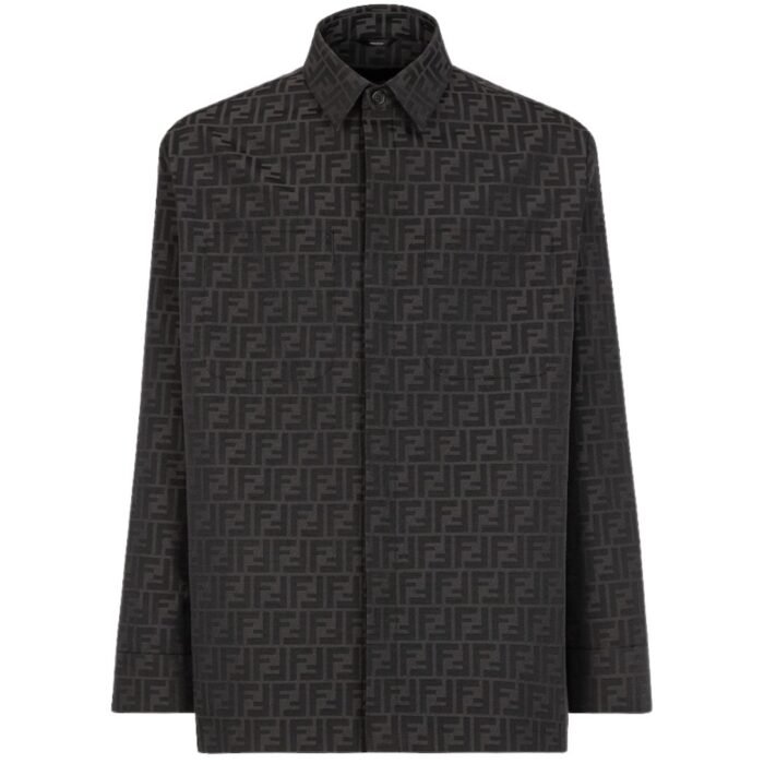FENDI BLOUSON GO-TO JACKET IN FF CANVAS